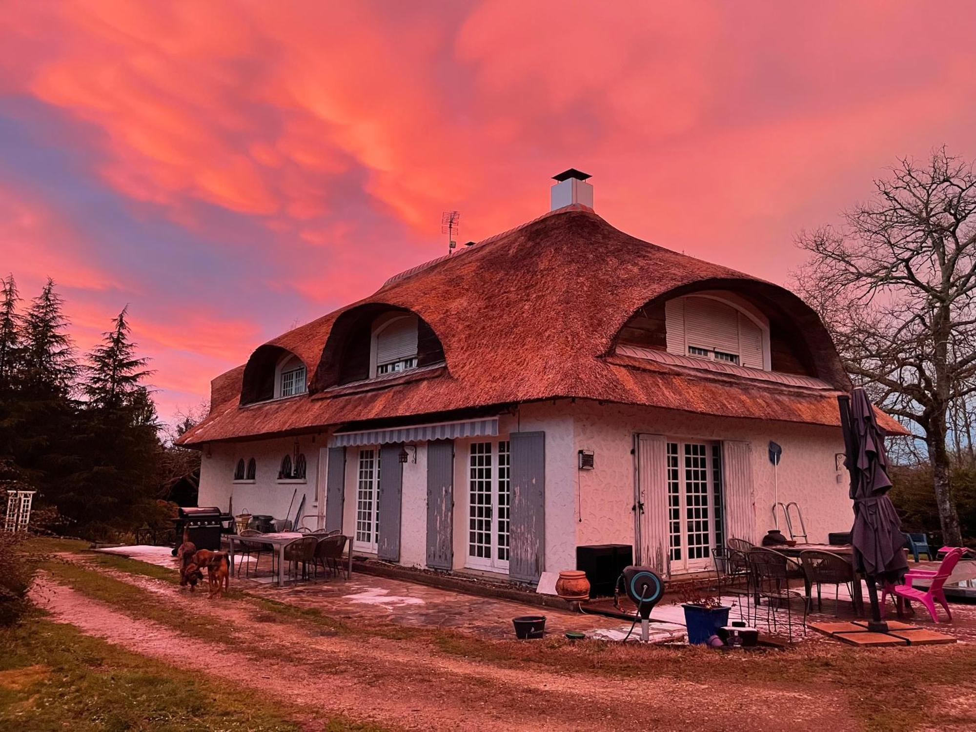Bed and Breakfast La Belle Chaumiere Bretagne-de-Marsan Zewnętrze zdjęcie